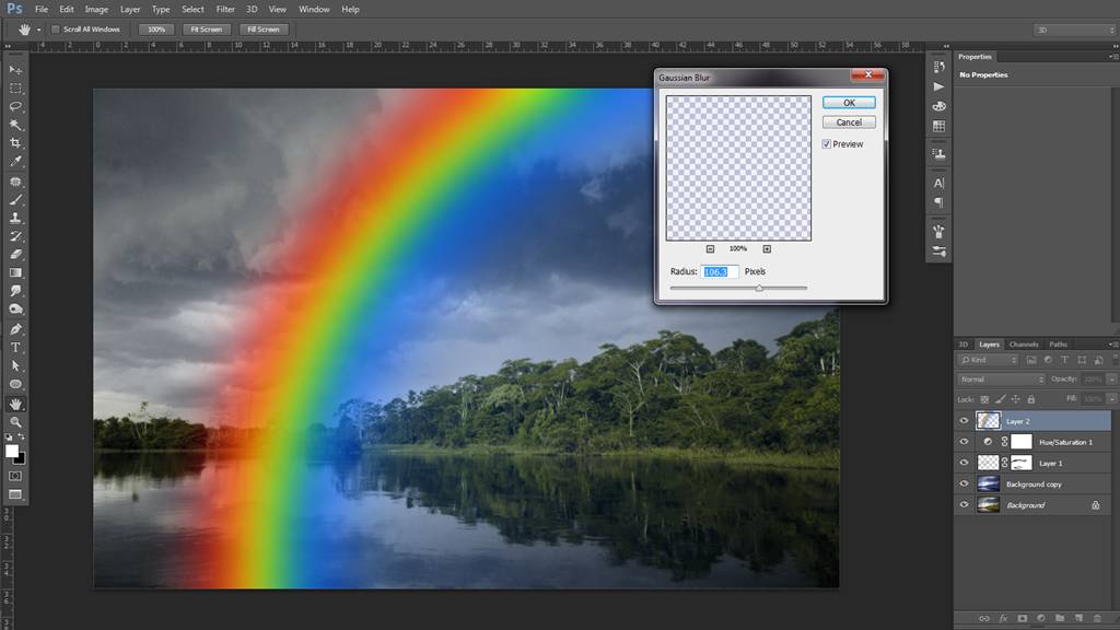 Photoshop Tutorial Rainbow: 7
