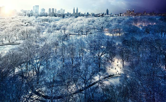 Stephen Wilkes: Central Park Snow, NYC